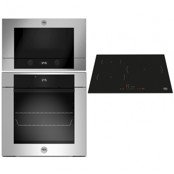 BERTAZZONI F6011MODPLX/23 + P603I30NV + F383MODMWSX Σετ Εντοιχιζόμενος Φούρνος με Επαγωγική Εστία και Φούρνος Μικροκυμάτων BERTAZZONI F6011MODPLX/23 + P603I30NV + F383MODMWSX Σετ Εντοιχιζόμενος Φούρνος με Επαγωγική Εστία και Φούρνος Μικροκυμάτων